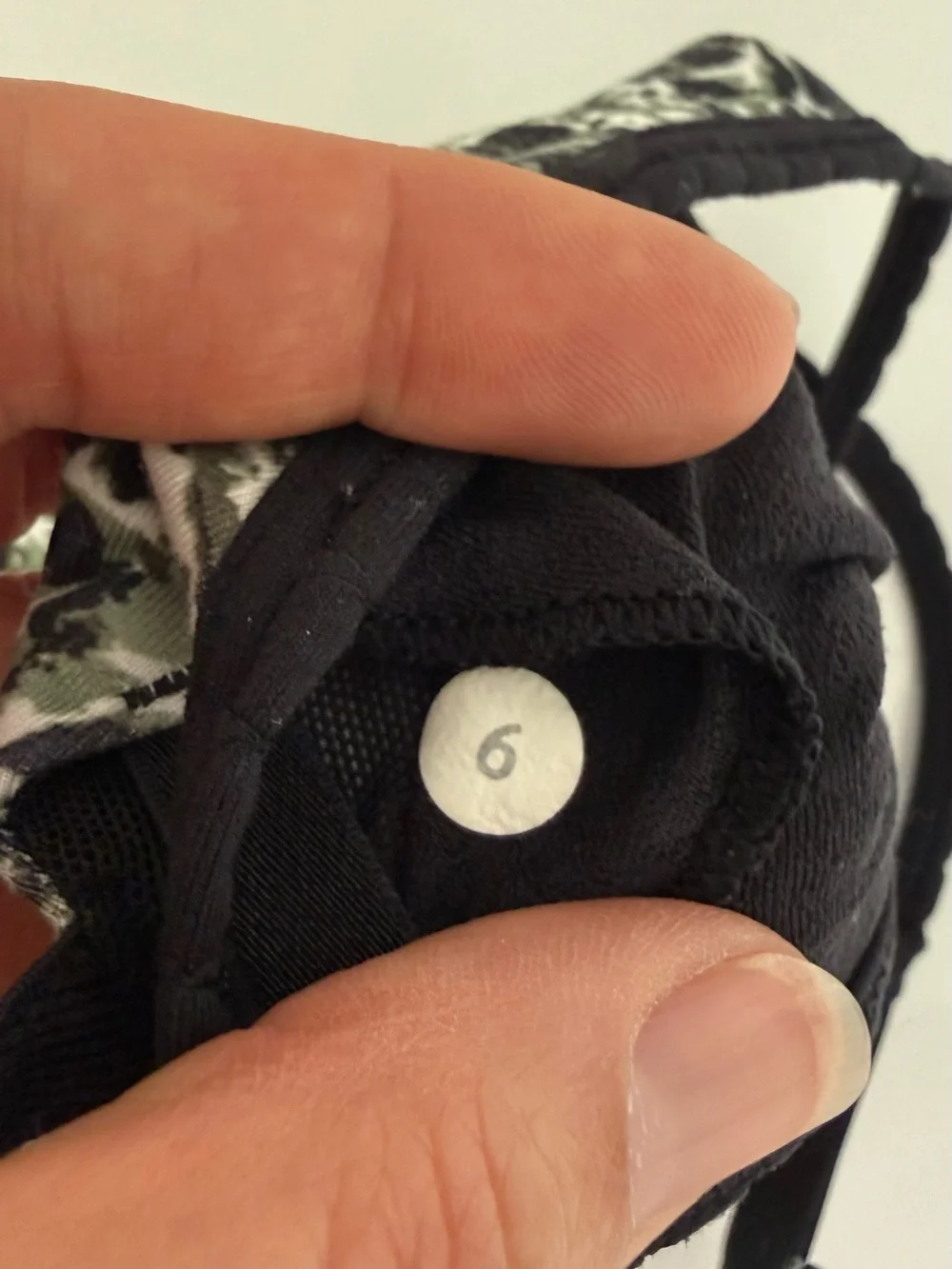Lululemon Hot Spell Bra - Mini Ripple Olive Green/Black - Size 6